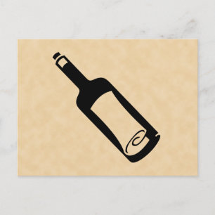Carte Postale Message dans une bouteille.