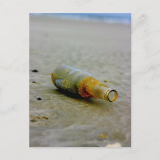 Carte Postale Message dans une bouteille