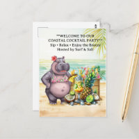 Message de bienvenue à la fête HIPPO BEACH Cocktai