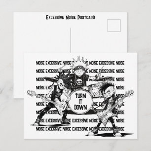 Carte Postale Message de réduction de bruit excessif pour voisin