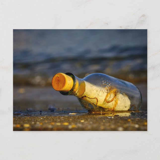 Carte Postale Message In A Bottle (Devant)
