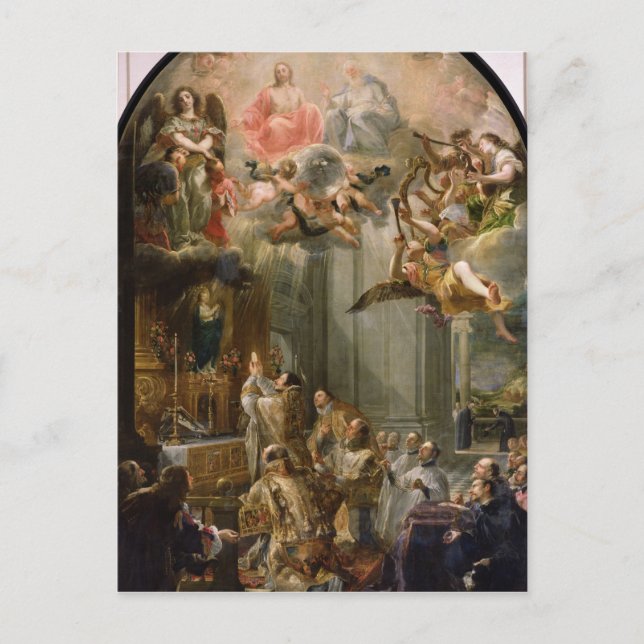 Carte Postale Messe pour l'Ordre des Trinitéens, 1666 (Devant)