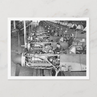 Carte Postale Messerschmitt Bf109 Ligne de production à Regensbu