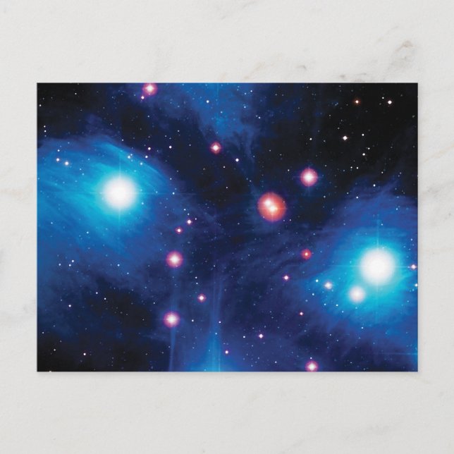 Carte Postale Messier 45 Pleiades Star Cluster NASA Photo spatia (Devant)