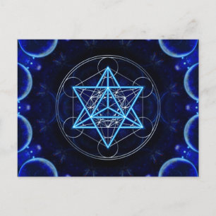 Carte Postale Metatrons Würfel - Merkaba - Stern Tetraeder