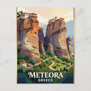 Carte Postale Meteora Grèce Monastères Voyage ⛰️