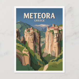 Carte Postale Meteora Kalambaka Grèce