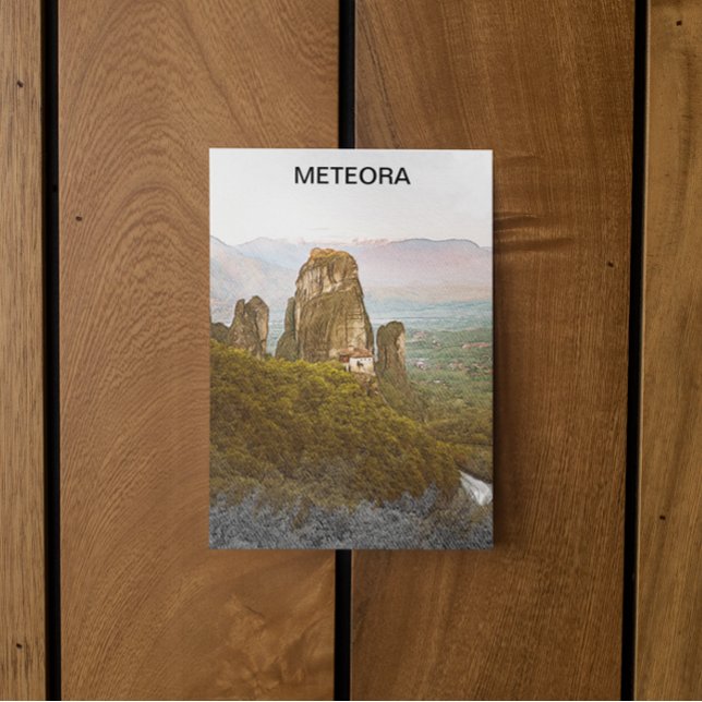 Carte Postale Meterora Grèce Rock Mounts Voyage (meteora greece mountains postcard)