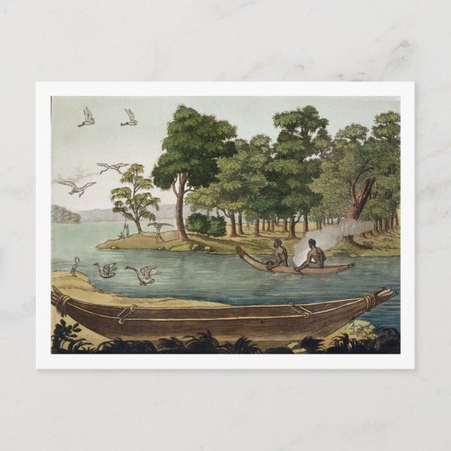 Carte Postale Méthode de navigation à New Holland, gravée par F (Devant)