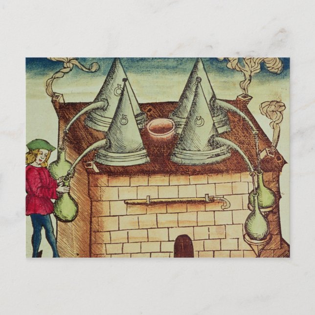 Carte Postale Méthodes de distillation (Devant)