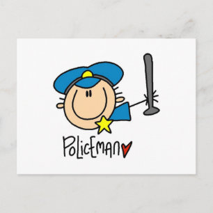Carte Postale Métier d'agent de police