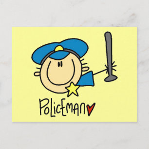 Carte Postale Métier d'agent de police