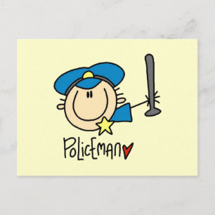 Carte Postale Métier d'agent de police