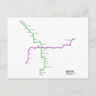 Carte Postale métro Bangalore