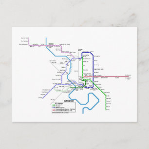 Carte Postale Métro de Bangkok