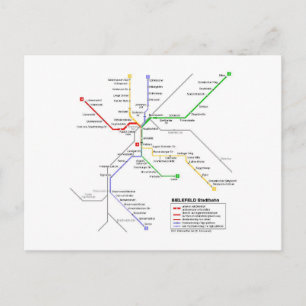 Carte Postale Métro de Bielefeld