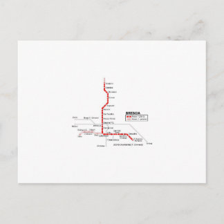 Carte Postale métro de Brescia