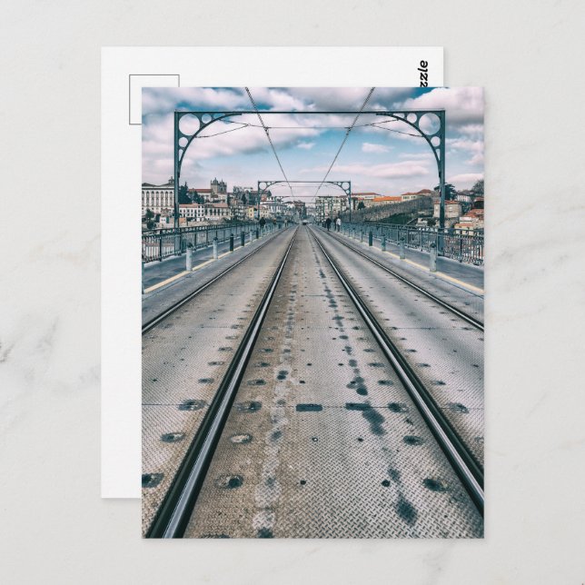 Carte Postale Métro sur pont supérieur Dom Luis I (Devant / Derrière)