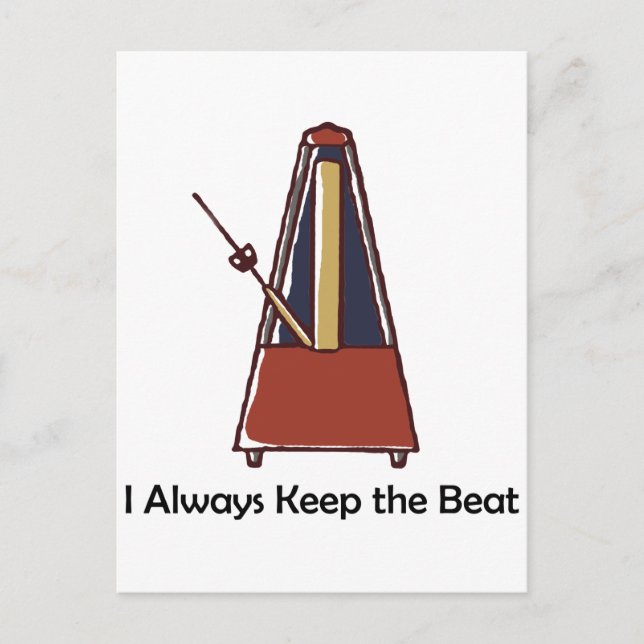 Carte Postale Métronome (Devant)