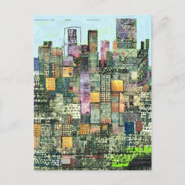 Carte Postale Metropolis Green (Devant)