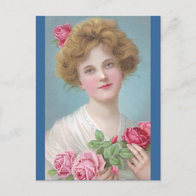 Carte Postale Mettez des Roses dans vos joues (Devant)