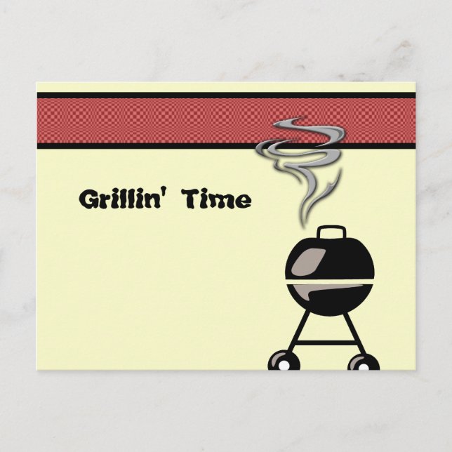Carte Postale Mettez votre GRILL ON (Devant)