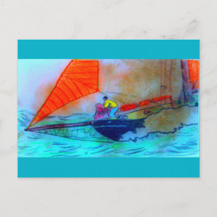 Carte Postale mettre les goélettes en jachère