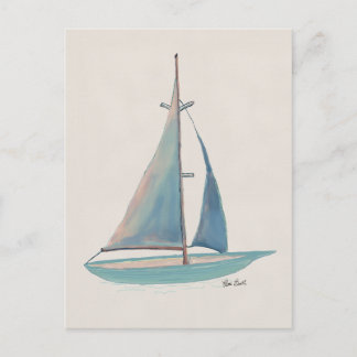 Carte Postale Mettre les voiles vers de nouveaux horizons