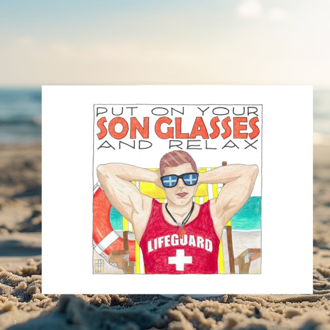 Carte Postale Mettre sur vos lunettes de soleil Inspiration cart (Créateur téléchargé)