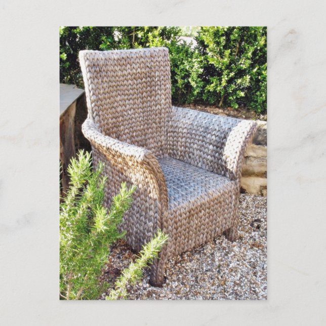Carte Postale Meubles de chaise de panier (Devant)