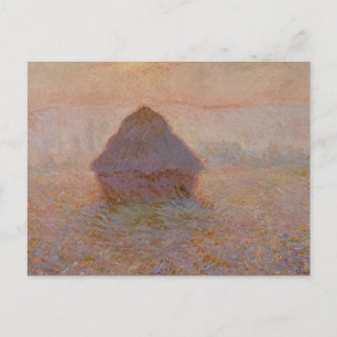 Carte Postale Meule de Claude Monet, Soleil dans la brume (1891)