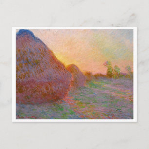 Carte Postale Meules Haystack de Claude Monet