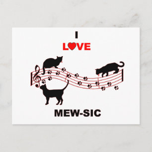 Carte Postale Mew-sic