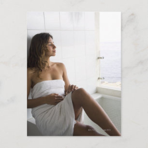 Carte Postale Mexicaine allongée au lit