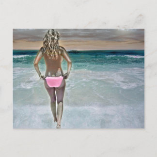 Carte Postale Mexicaine Beach Girl