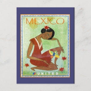Carte postale mexicaine colorée