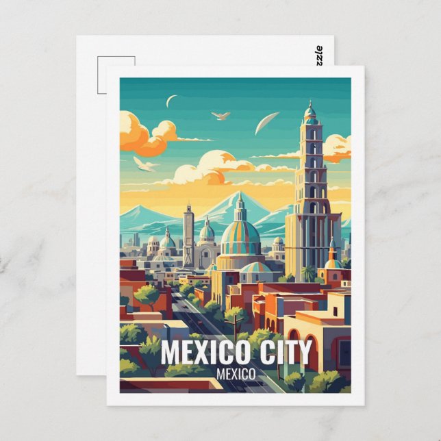 Carte Postale Mexico City Mexique Lieu de voyage célèbres (Devant / Derrière)