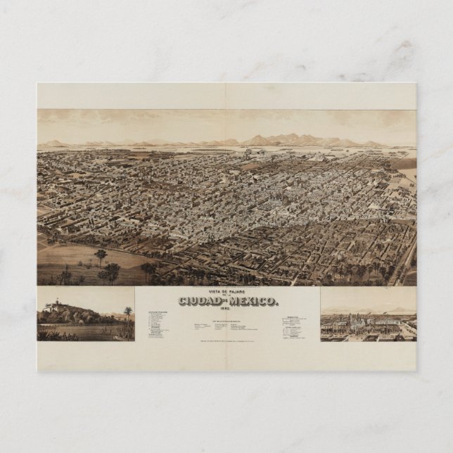 Carte Postale Mexico, Mexique (1890) (Devant)