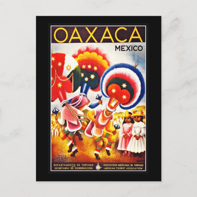 Carte postale Mexico Salutations Vintage (Devant)