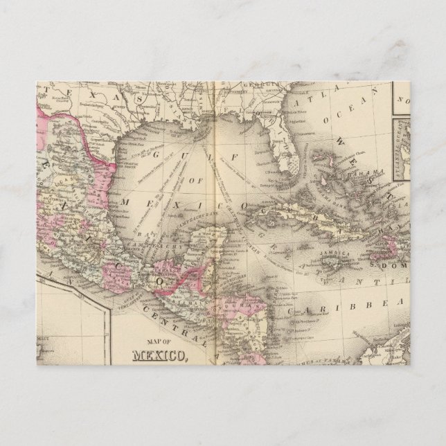 Carte Postale Mexique, Amérique centrale, Antilles (Devant)