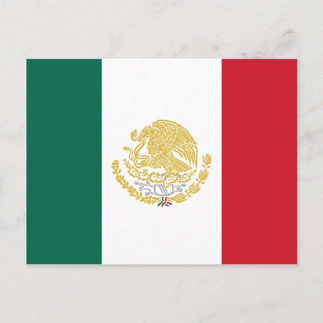 Carte Postale Mexique Avec Armoiries D'Or Et D'Argent, Mexique (Devant)