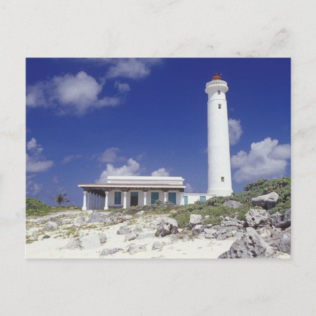 Carte Postale Mexique, Cozumel. Phare de Punta Sur Celarain. (Devant)