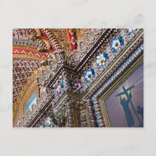 Carte Postale Mexique, Queretaro. Détail à l'intérieur d'un orné