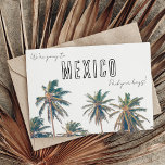 Carte Postale Mexique tropical Destination Mariage Enregistrer l<br><div class="desc">Envoyez votre mariage à Mexico,  enregistrez les cartes postales de la date à vos invités et faites-leur savoir que votre grand jour arrive ! Doté d'un superbe palmier,  cette carte postale de date à l'exception de la date fera sentir à vos invités qu'ils sont déjà en vacances.</div>