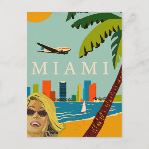Carte Postale Miami