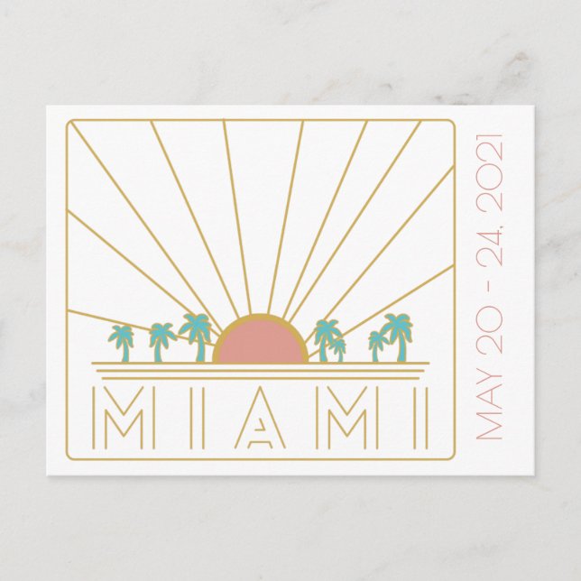Carte postale Miami Bachelorette (Devant)