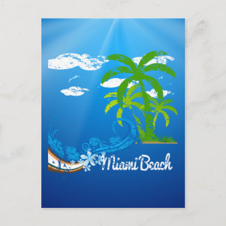 Carte Postale Miami Beach Floride Souvenir