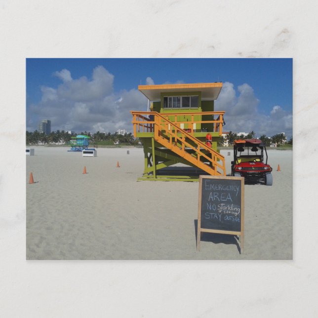 Carte Postale Miami Beach Garde Ocean Patrol #04 (Devant)