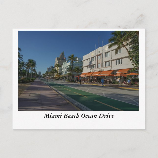 Carte Postale Miami Beach Ocean Drive (Devant)