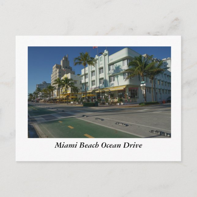 Carte Postale Miami Beach Ocean Drive (Devant)